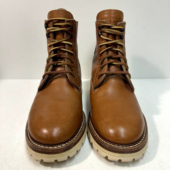 EXCELLENT Rancourt & Co x Cole Haan Plain Toe Boot Vibram Made in Maine USA 10 D - Picture 2 of 13